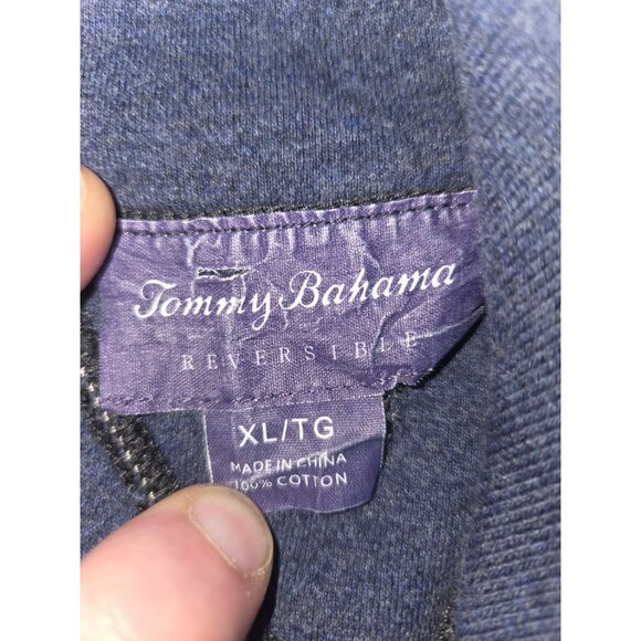 Tommy Bahama Mens Reversible 1/4 Zip Pullover Sweater XL - Picture 9 of 10